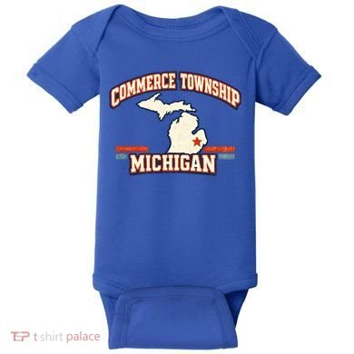Commerce Township MI Classic Hometown Pride Baby Bodysuit