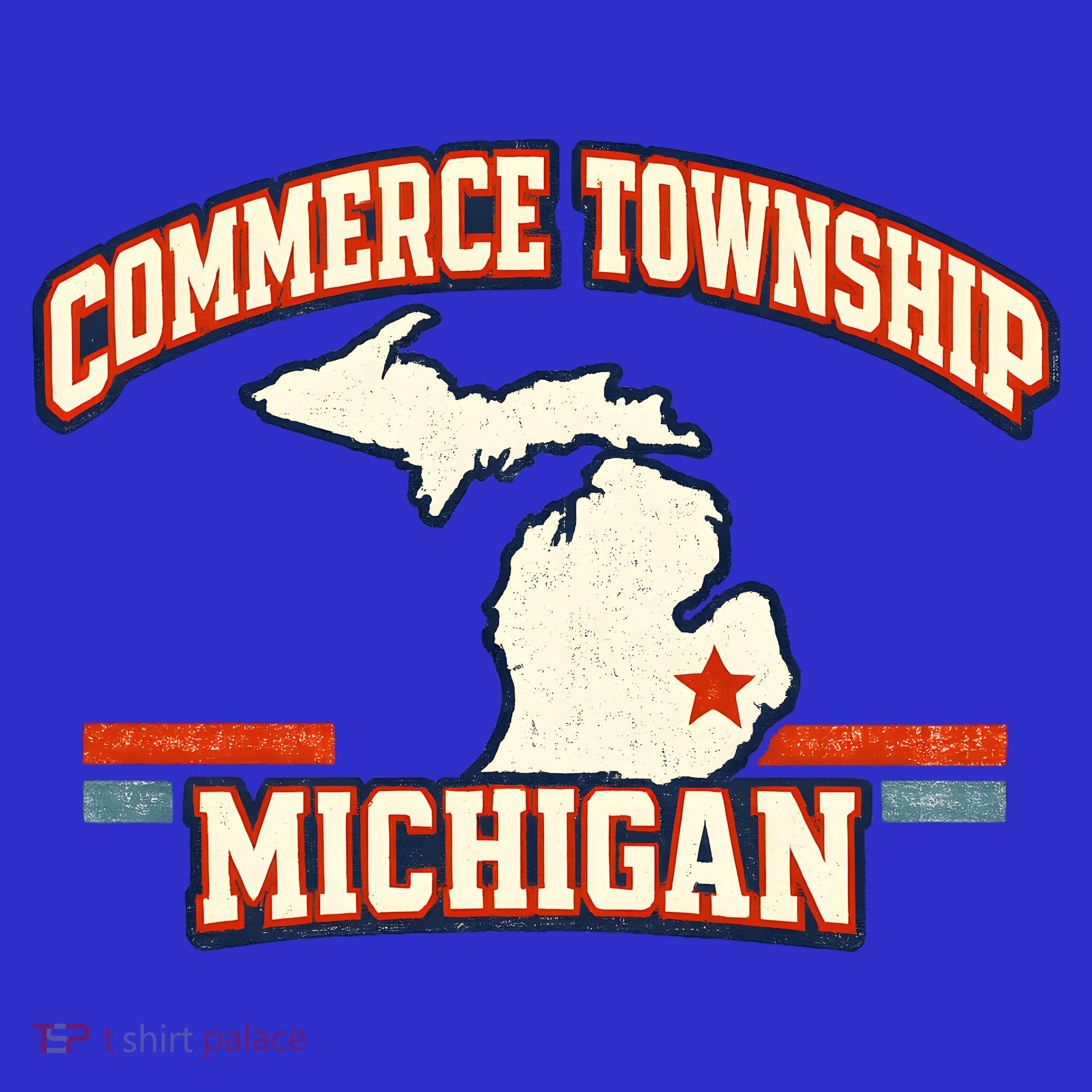 Commerce Township MI Classic Hometown Pride Toddler Hoodie