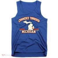 Commerce Township MI Classic Hometown Pride Tank Top thumb 0