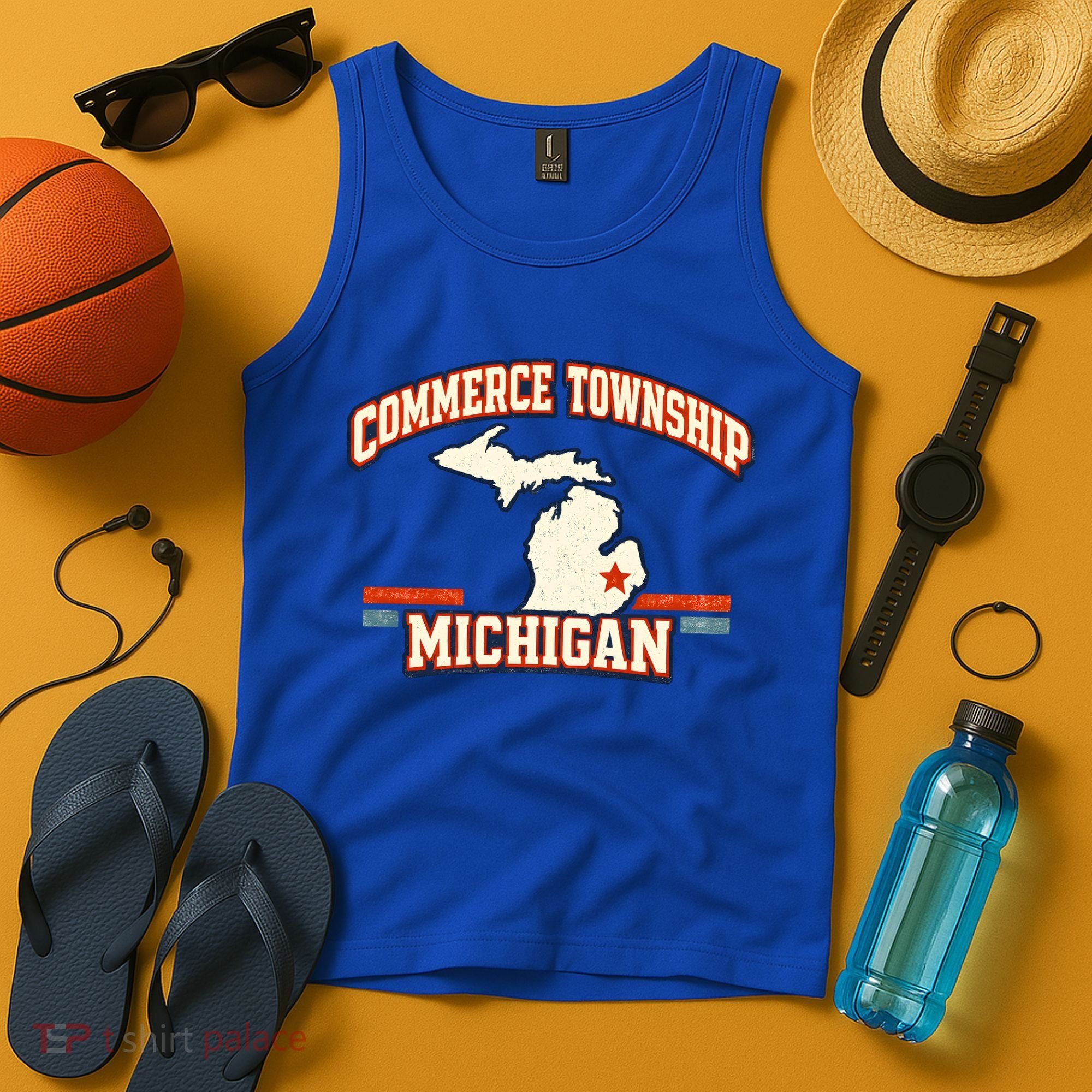 Commerce Township MI Classic Hometown Pride Tank Top