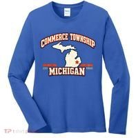 Commerce Township MI Classic Hometown Pride Women's Long Sleeve Shirt thumb 0