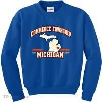Commerce Township MI Classic Hometown Pride Kids Sweatshirt thumb 0