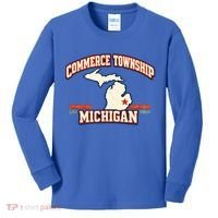 Commerce Township MI Classic Hometown Pride Kids Long Sleeve Shirt thumb 0