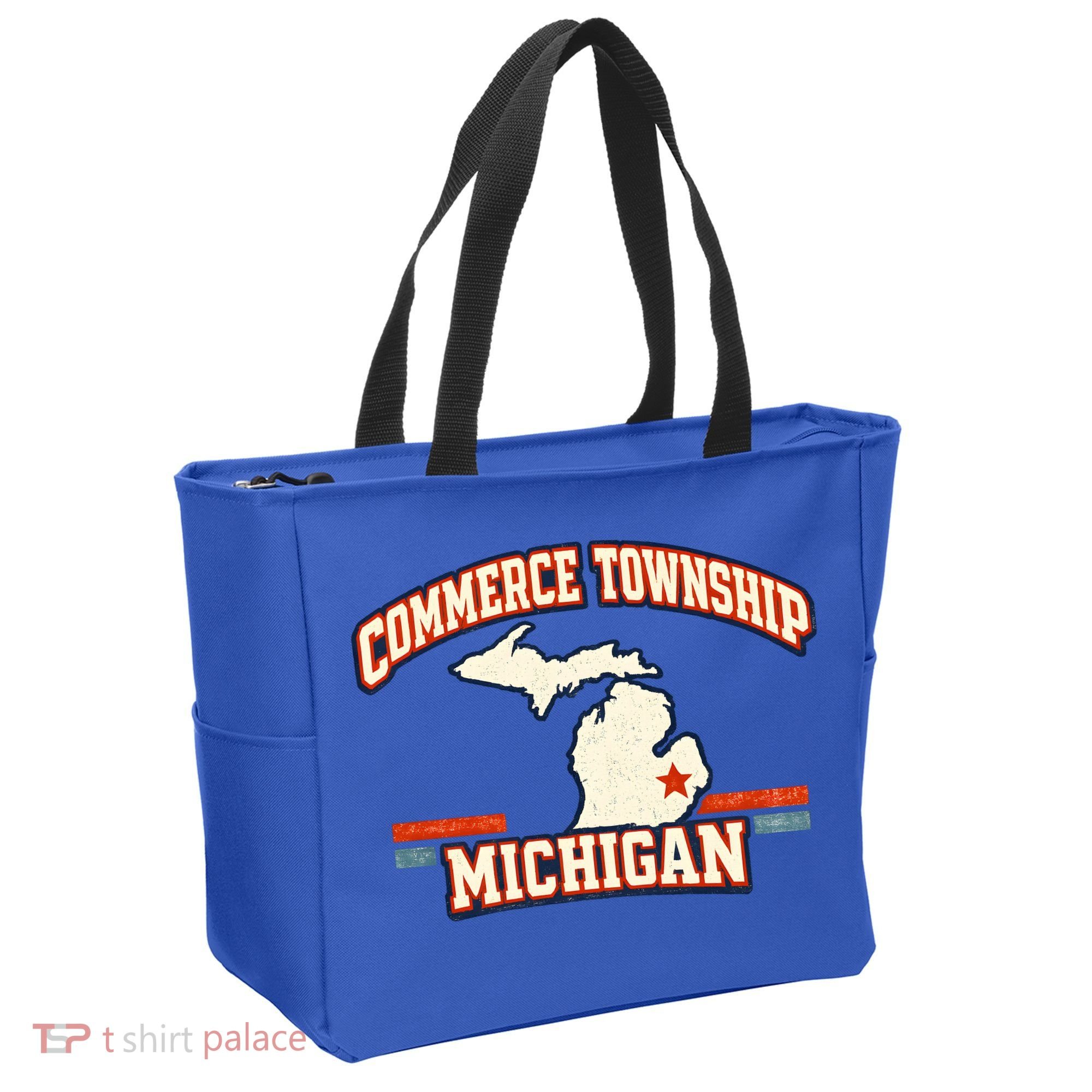 Commerce Township MI Classic Hometown Pride Tote Bag
