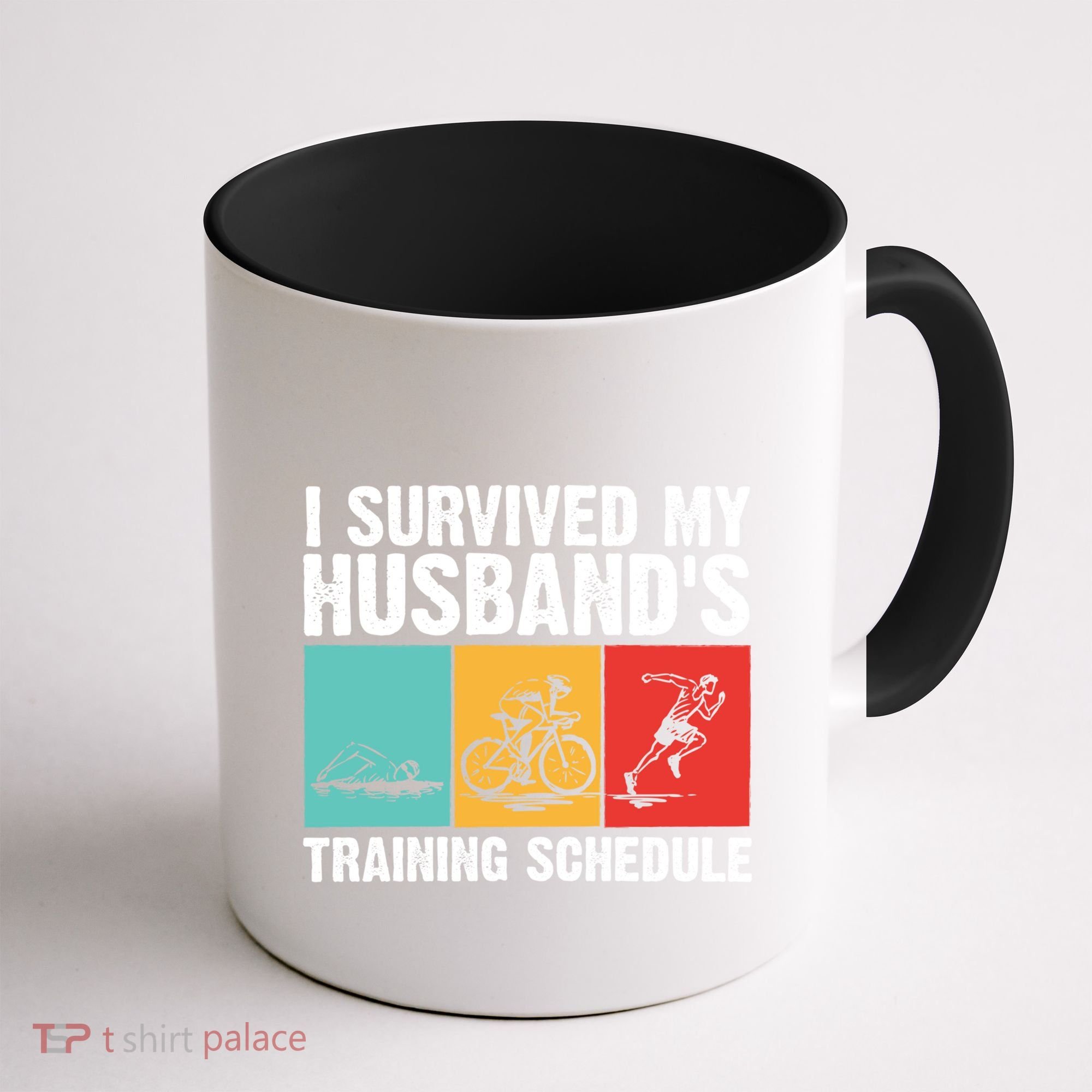 Cool Triathlon Mom Swimming Running Swim Bike Run Gift Coffee Mug