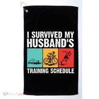 Cool Triathlon Mom Swimming Running Swim Bike Run Gift Golf Towel thumb 0