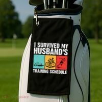 Cool Triathlon Mom Swimming Running Swim Bike Run Gift Golf Towel thumb 2