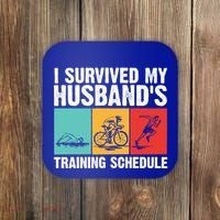 Cool Triathlon Mom Swimming Running Swim Bike Run Gift Coaster thumb 0