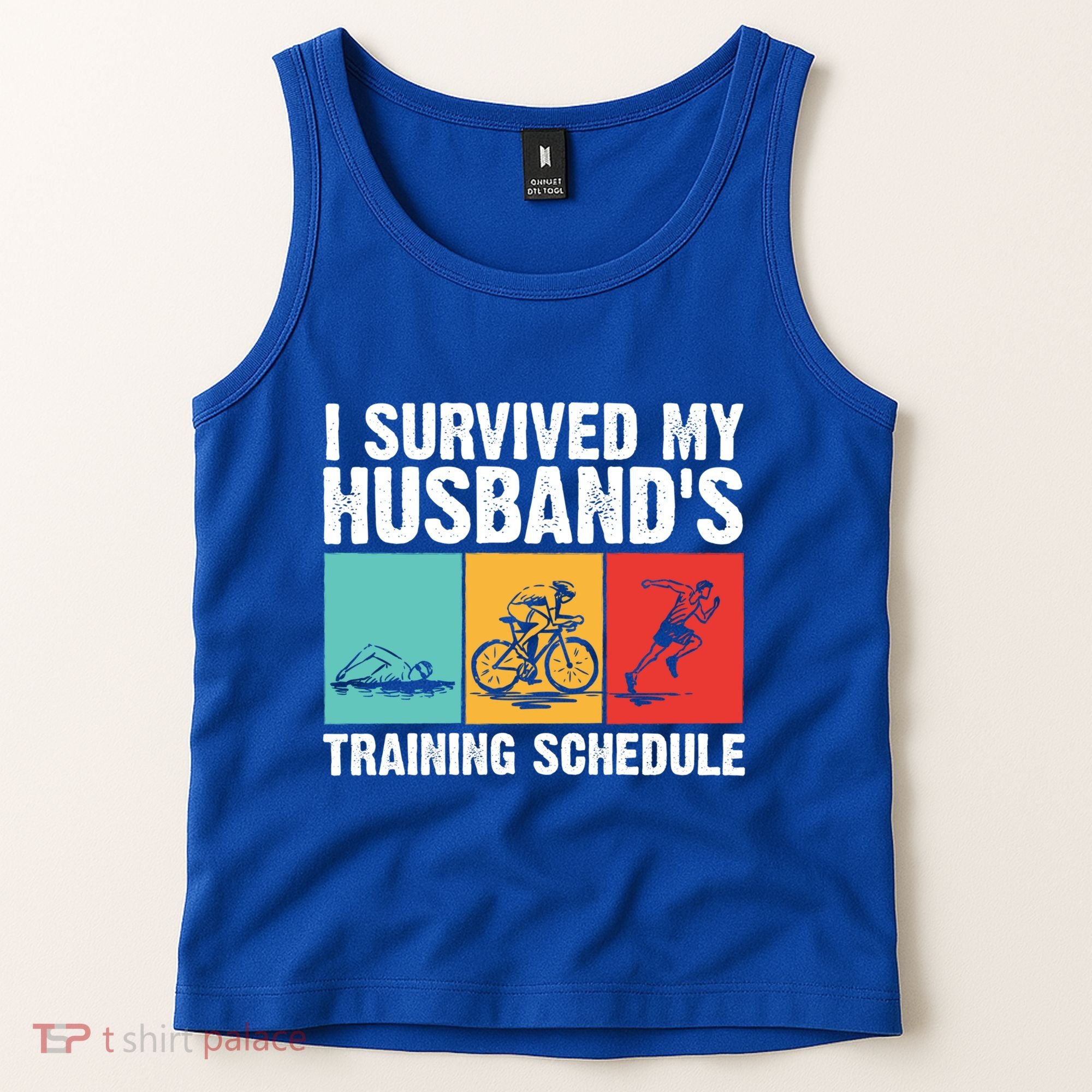 Cool Triathlon Mom Swimming Running Swim Bike Run Gift Tank Top