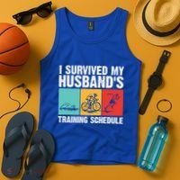 Cool Triathlon Mom Swimming Running Swim Bike Run Gift Tank Top thumb 4