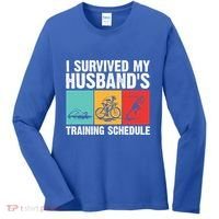Cool Triathlon Mom Swimming Running Swim Bike Run Gift Women's Long Sleeve Shirt thumb 0