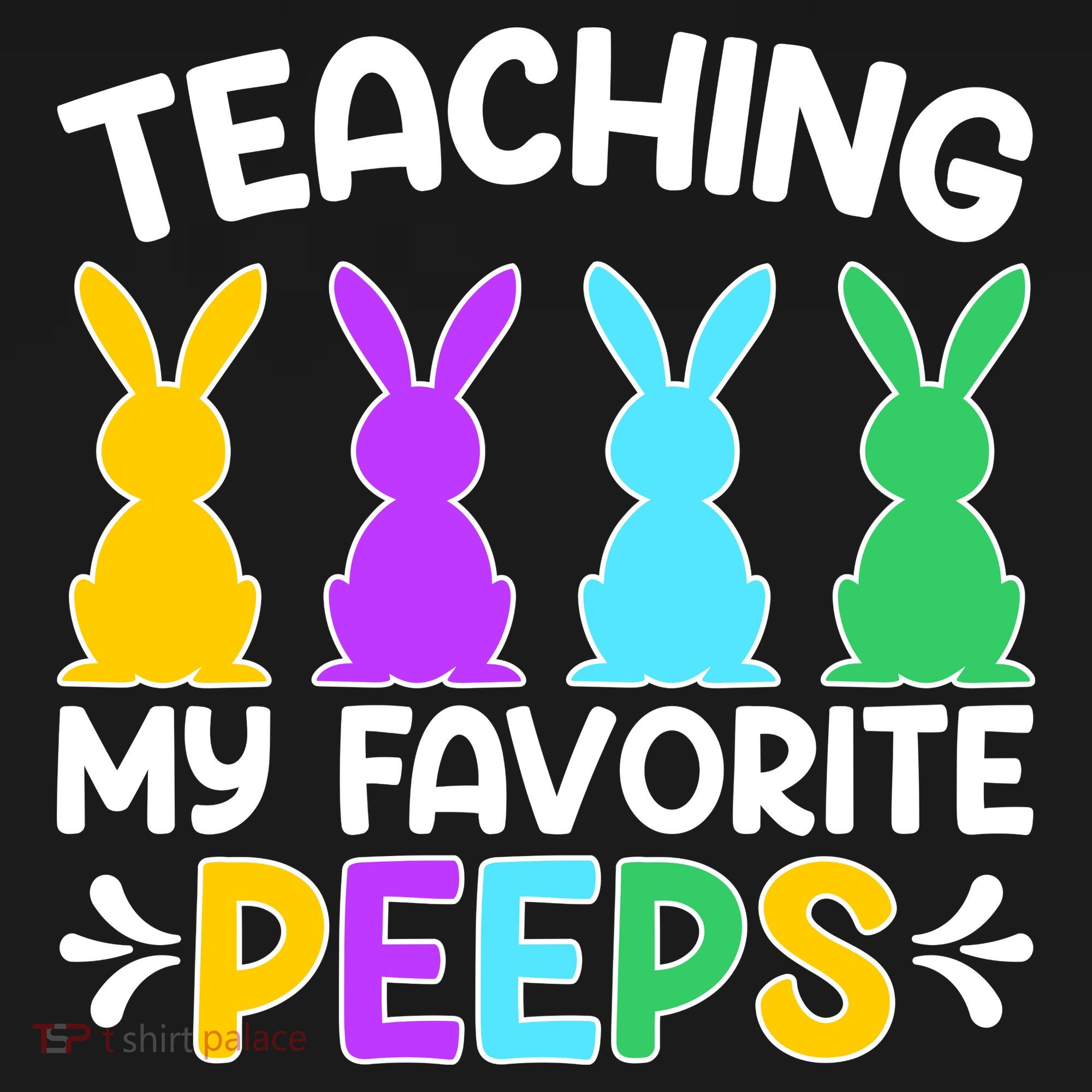 Cute Teaching My Favorite Peeps Happy Easter Day Teacher Doggie Tank