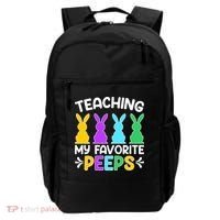 Cute Teaching My Favorite Peeps Happy Easter Day Teacher Backpack thumb 0