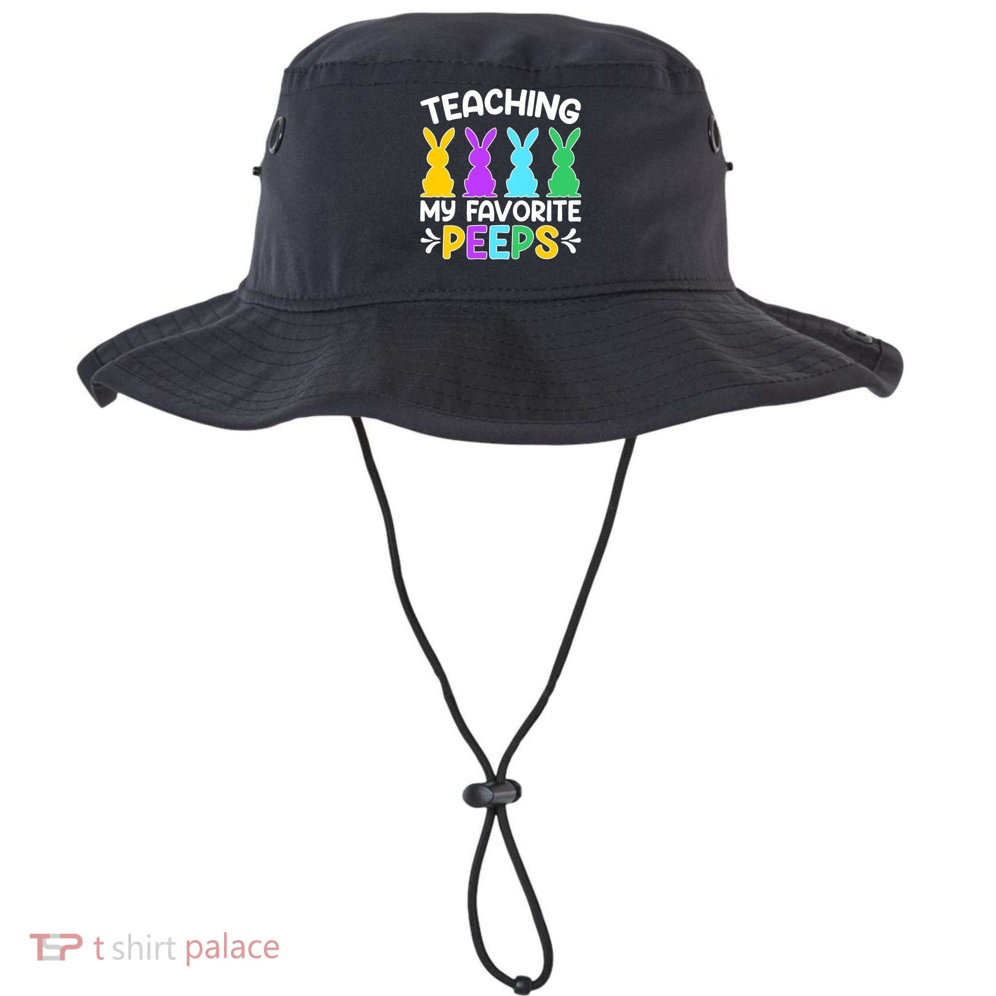 Cute Teaching My Favorite Peeps Happy Easter Day Teacher Bucket Hat