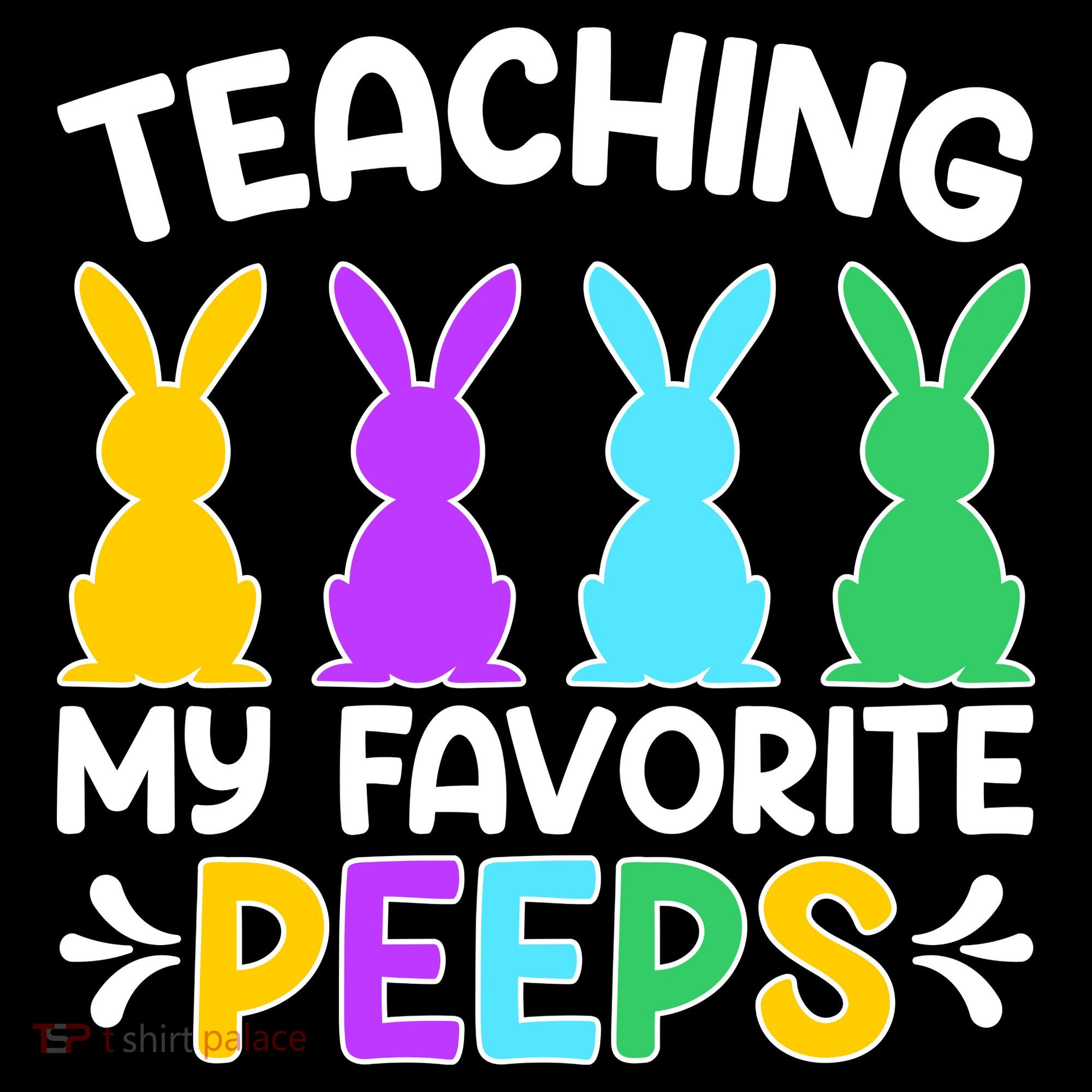 Cute Teaching My Favorite Peeps Happy Easter Day Teacher Women's Hoodie