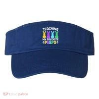 Cute Teaching My Favorite Peeps Happy Easter Day Teacher Visor thumb 0