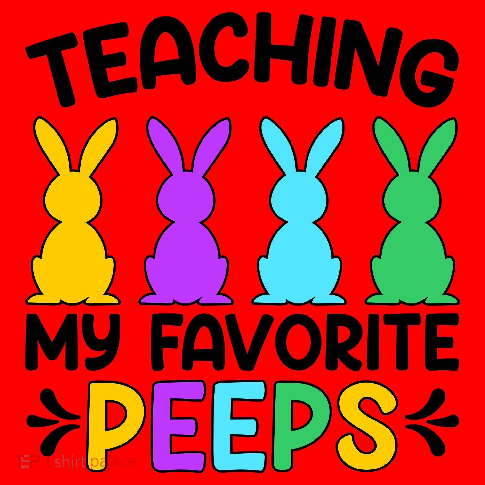 Cute Teaching My Favorite Peeps Happy Easter Day Teacher Santa Hat