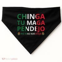 Chinga Tu Maga Patriotic Mexican Trump USA-Made Doggie Bandana thumb 0