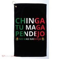 Chinga Tu Maga Patriotic Mexican Trump Golf Towel thumb 0