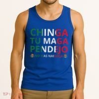 Chinga Tu Maga Patriotic Mexican Trump Tank Top thumb 3