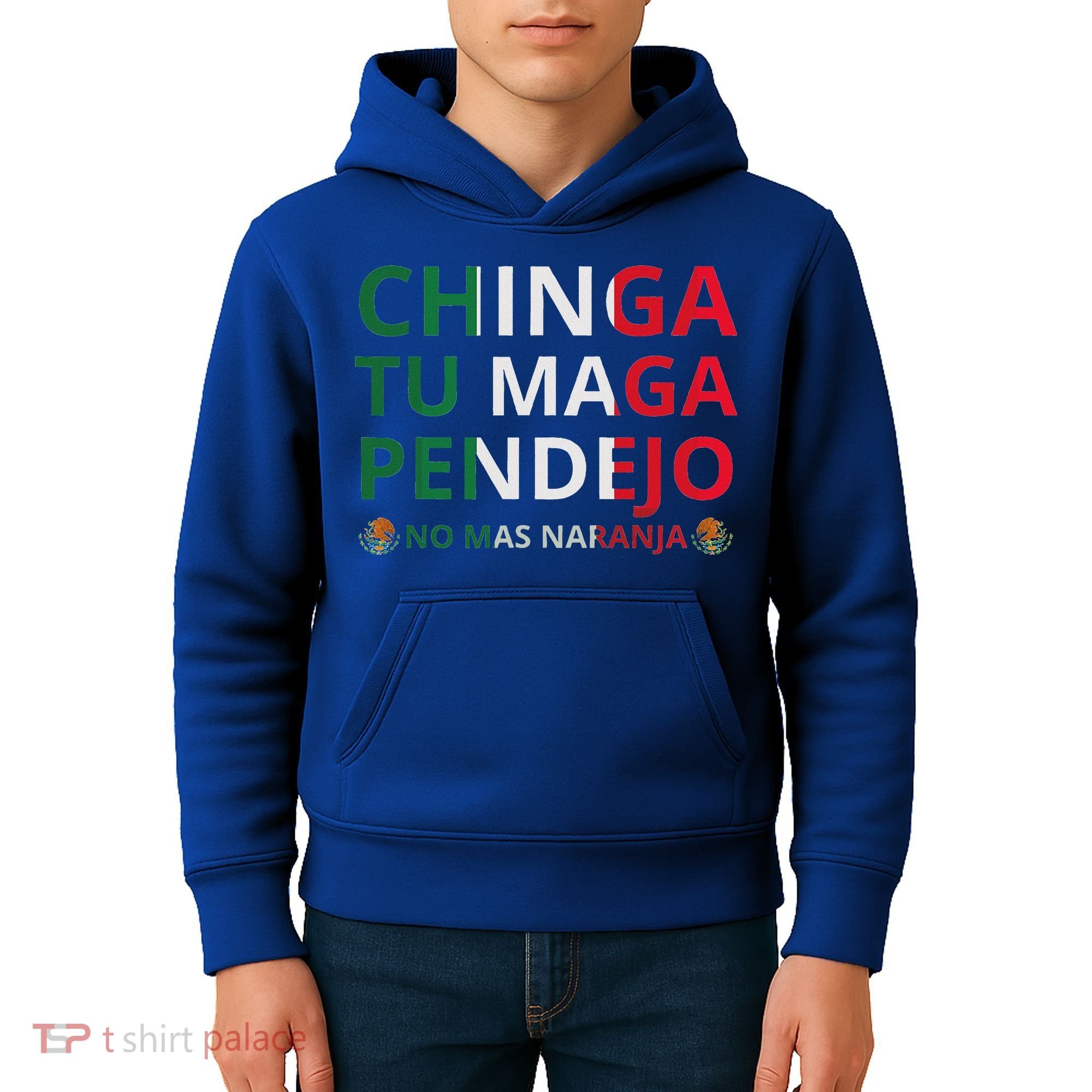 Chinga Tu Maga Patriotic Mexican Trump Kids Hoodie