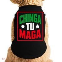 Chinga Tu MAGA Funny Political Mexican Pride  Doggie Tank thumb 0