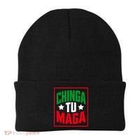 Chinga Tu MAGA Funny Political Mexican Pride  Beanie thumb 0
