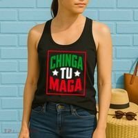 Chinga Tu MAGA Funny Political Mexican Pride  Women's Tank Top thumb 2