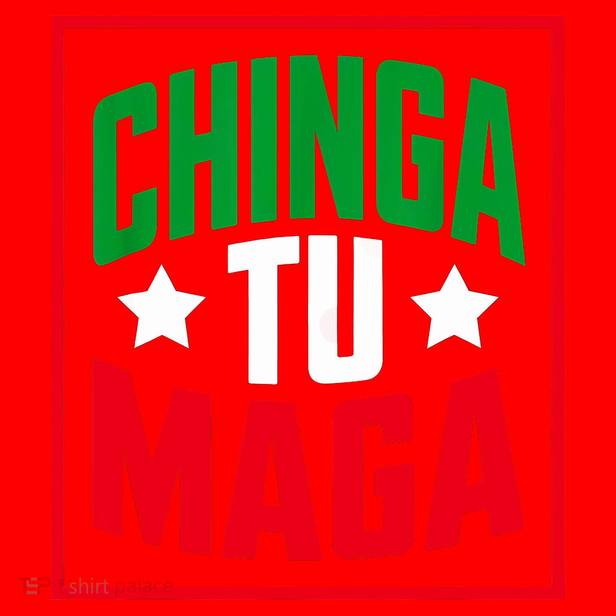 Chinga Tu MAGA Funny Political Mexican Pride  Santa Hat