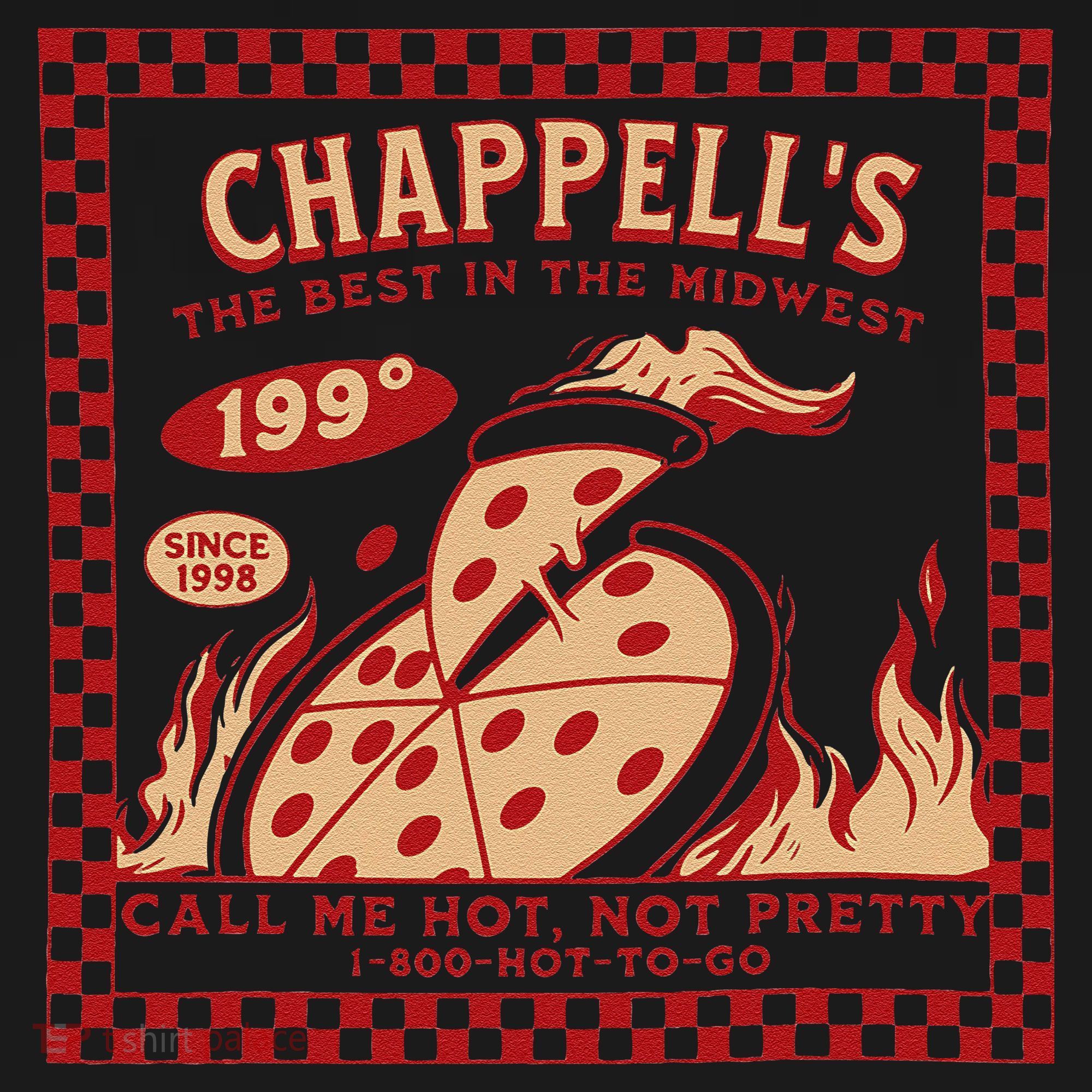Chappell The Midwest Call Me Hot Retro Pizza Hot To Go Gift Coaster