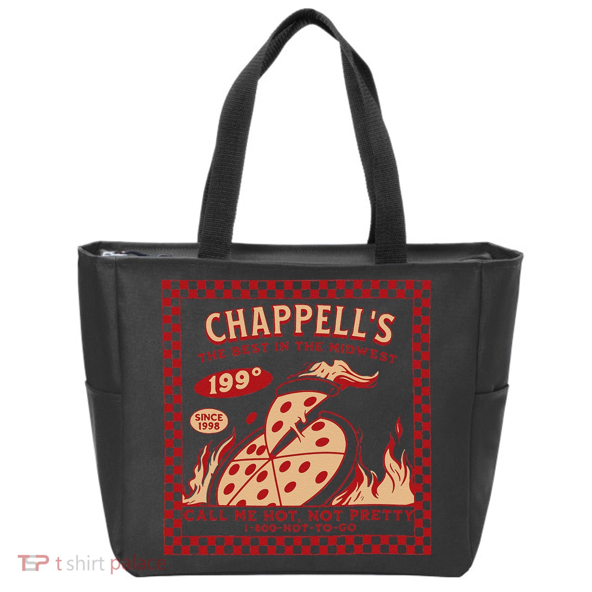 Chappell The Midwest Call Me Hot Retro Pizza Hot To Go Gift Tote Bag