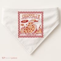 Chappell The Midwest Call Me Hot Retro Pizza Hot To Go Gift USA-Made Doggie Bandana thumb 0