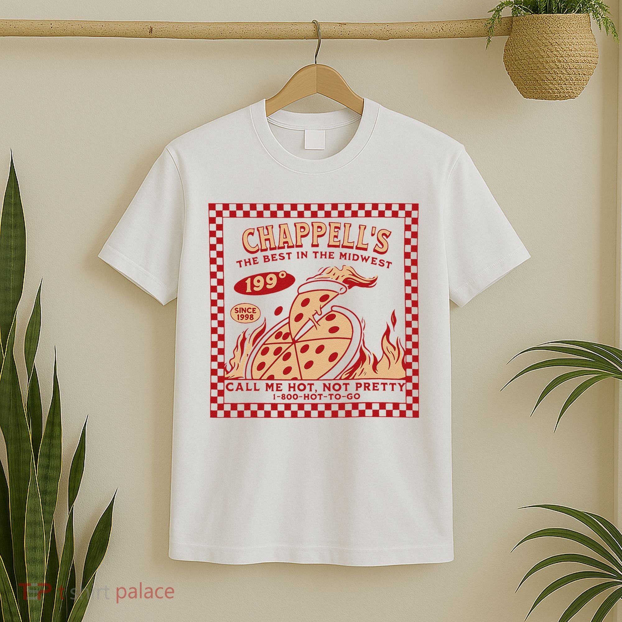 Chappell The Midwest Call Me Hot Retro Pizza Hot To Go Gift T-Shirt
