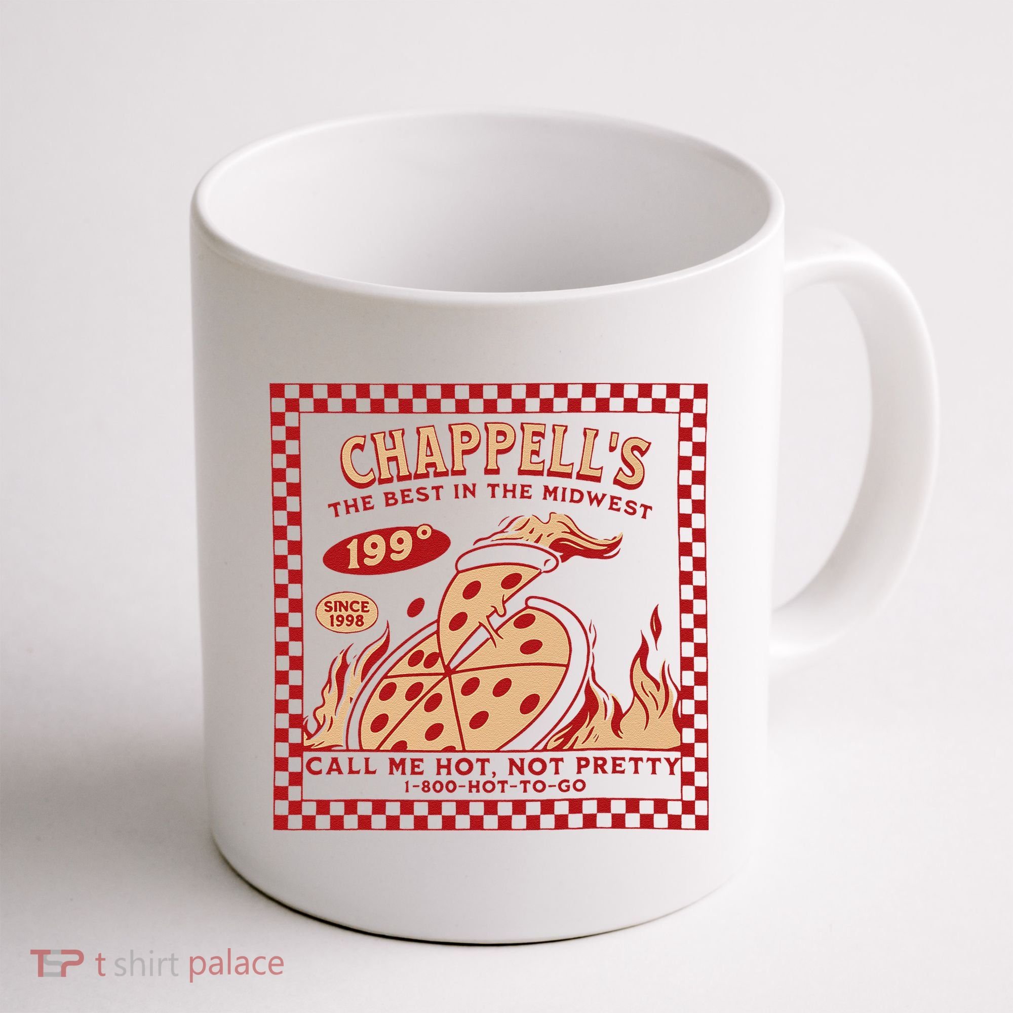 Chappell The Midwest Call Me Hot Retro Pizza Hot To Go Gift Coffee Mug