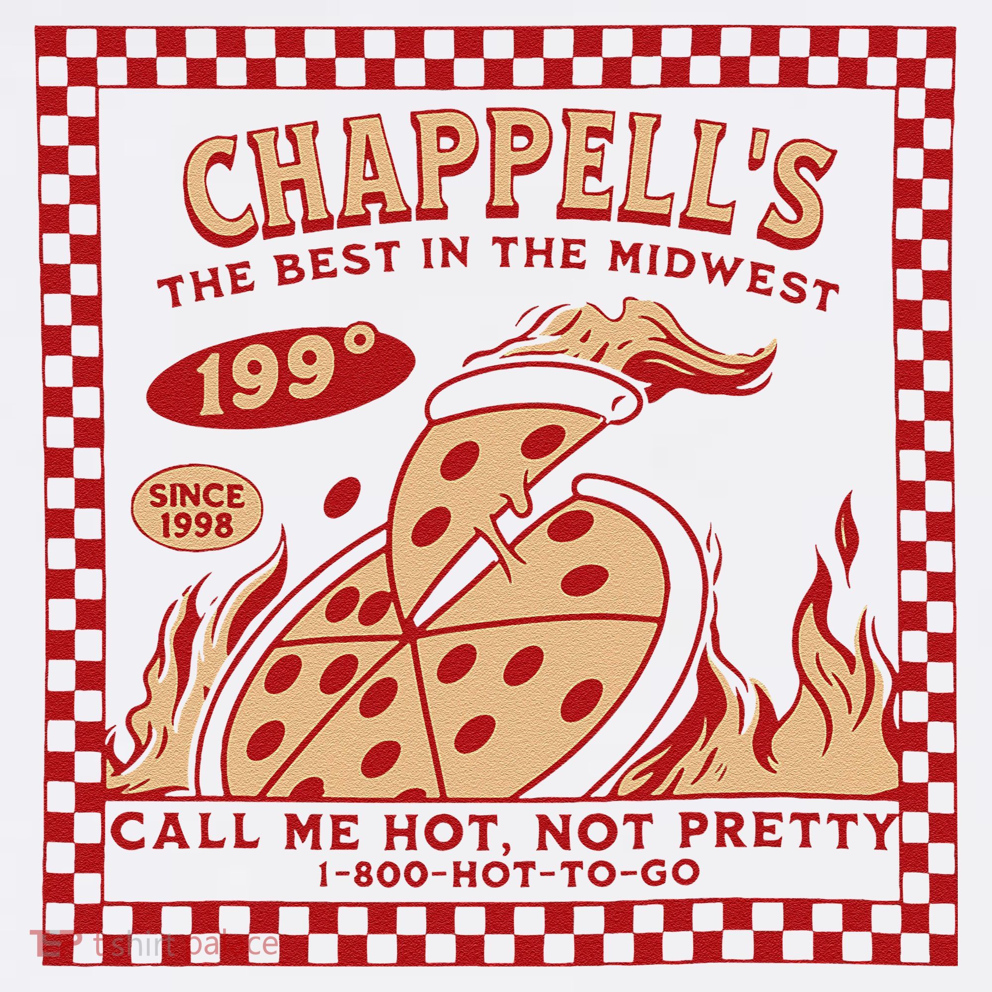 Chappell The Midwest Call Me Hot Retro Pizza Hot To Go Gift Women's Tank Top