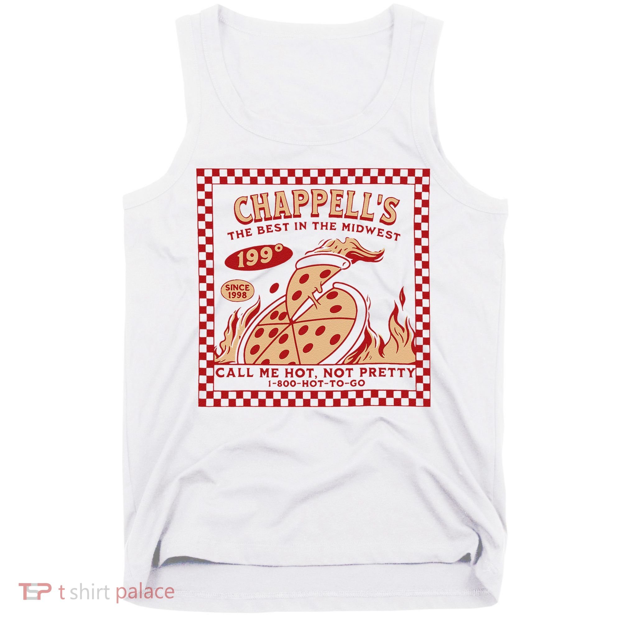 Chappell The Midwest Call Me Hot Retro Pizza Hot To Go Gift Tank Top