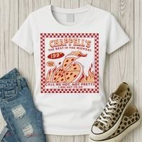 Chappell The Midwest Call Me Hot Retro Pizza Hot To Go Gift Women's T-Shirt thumb 3