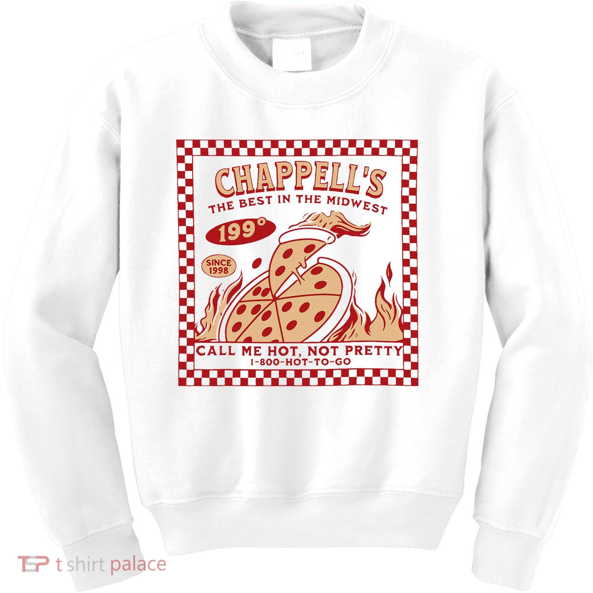 Chappell The Midwest Call Me Hot Retro Pizza Hot To Go Gift Kids Sweatshirt