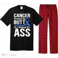 Cancer Touched My Butt So I Kicked It's Ass Colon Cancer Pajama Set thumb 0