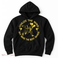Civilize The Mind But Make The Body Savage MMA BJJ Jiu Jitsu Hoodie thumb 0