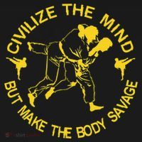 Civilize The Mind But Make The Body Savage MMA BJJ Jiu Jitsu Polo thumb 3