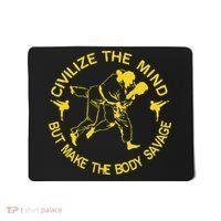 Civilize The Mind But Make The Body Savage MMA BJJ Jiu Jitsu Mousepad thumb 0