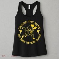 Civilize The Mind But Make The Body Savage MMA BJJ Jiu Jitsu Women's Tank Top thumb 3