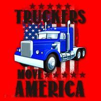 Cool Truckers Move America Semi Truck Distressed Flag Santa Hat thumb 1