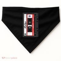 Cassette Tape Music Mix Audio 90s Party 80s Outfit Cassette USA-Made Doggie Bandana thumb 0