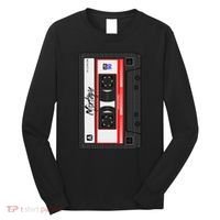 Cassette Tape Music Mix Audio 90s Party 80s Outfit Cassette Long Sleeve Shirt thumb 0