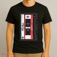 Cassette Tape Music Mix Audio 90s Party 80s Outfit Cassette T-Shirt thumb 3