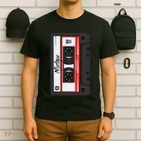 Cassette Tape Music Mix Audio 90s Party 80s Outfit Cassette T-Shirt thumb 6