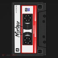Cassette Tape Music Mix Audio 90s Party 80s Outfit Cassette Women's Hoodie thumb 2