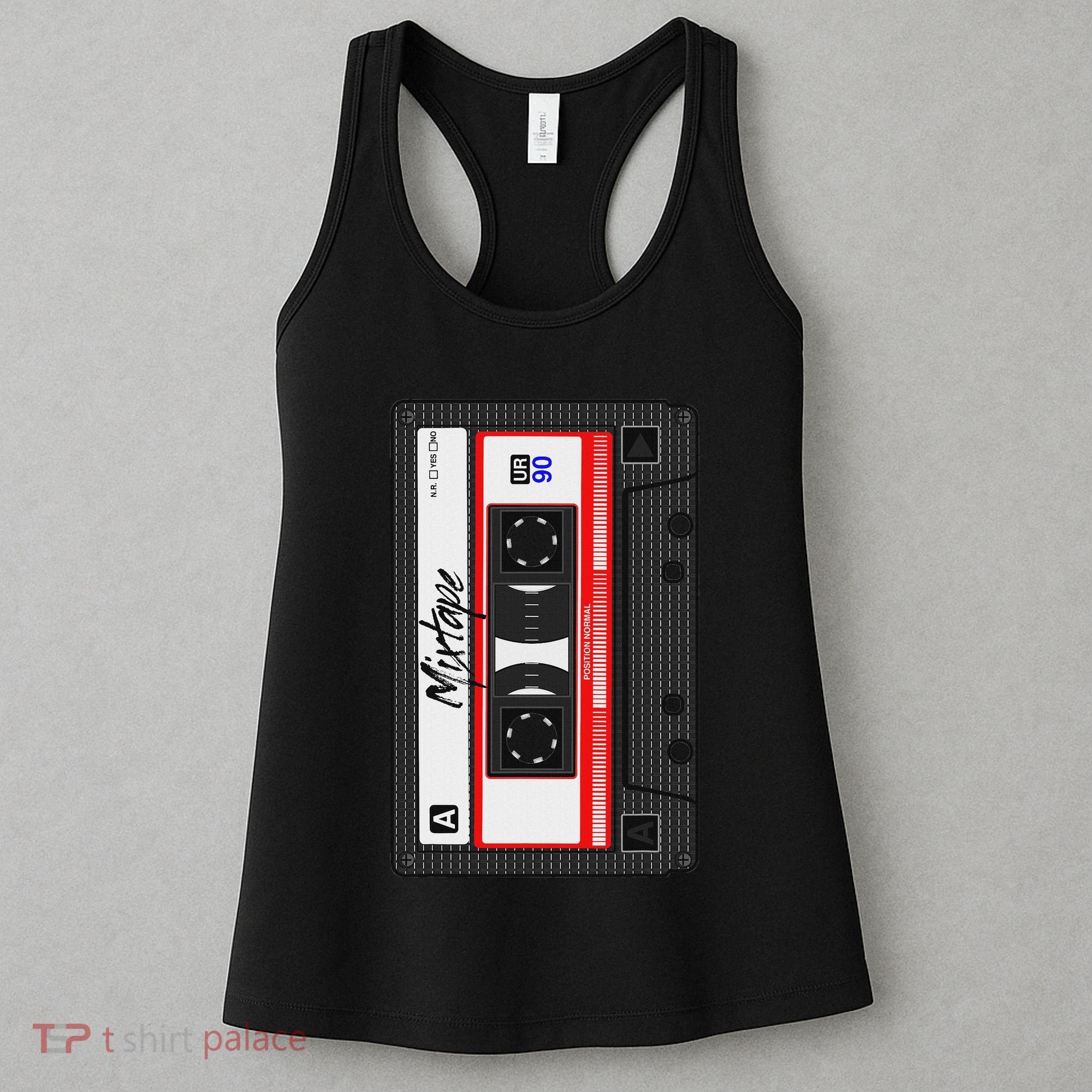 Cassette Tape Music Mix Audio 90s Party 80s Outfit Cassette Women's Tank Top